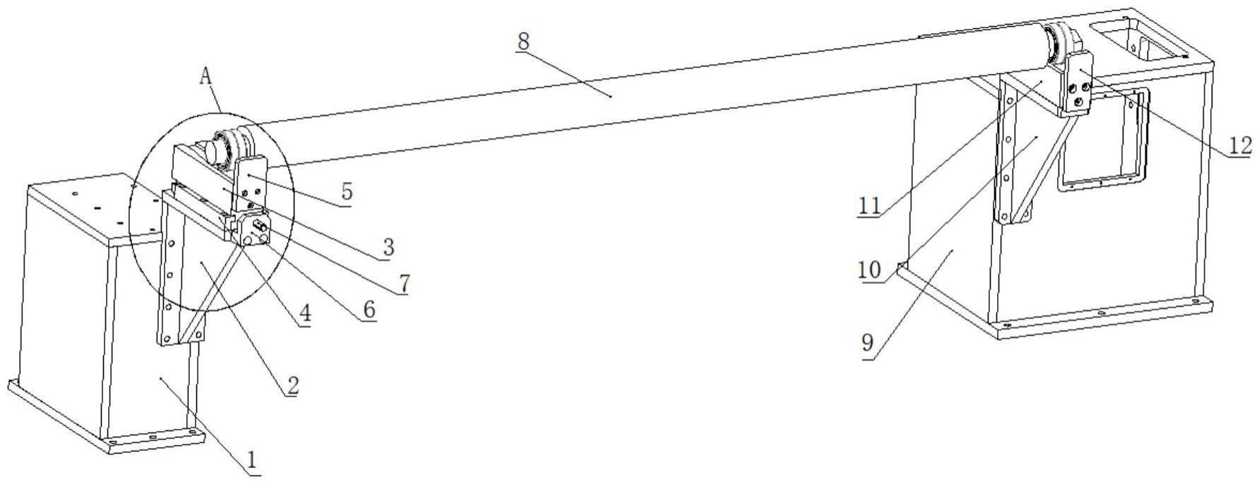 一種銅箔草莓视频APP黄下载放卷延長架機構的製作方法